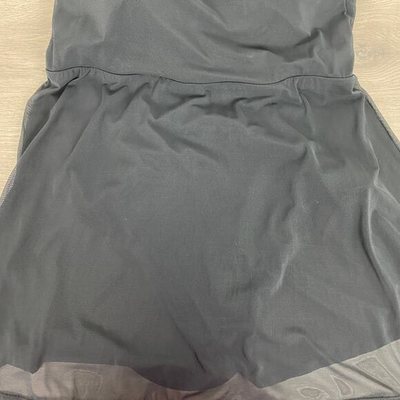 Torrid Black Mesh Top One Piece Swim Dress Sz.2DD/F - Picture 7 of 16